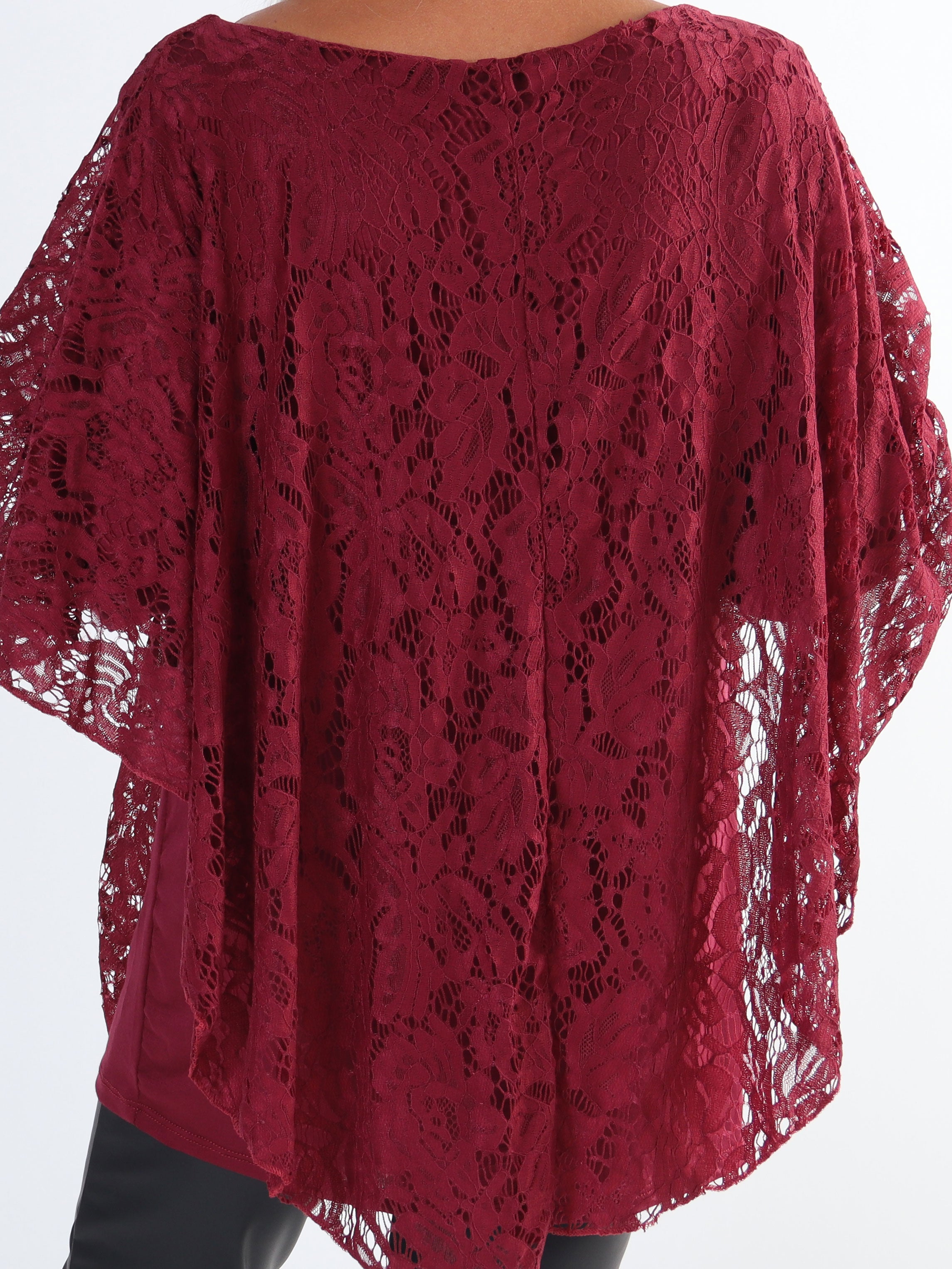 Kenya Lace Shirt - Plus size tunika med spetslager